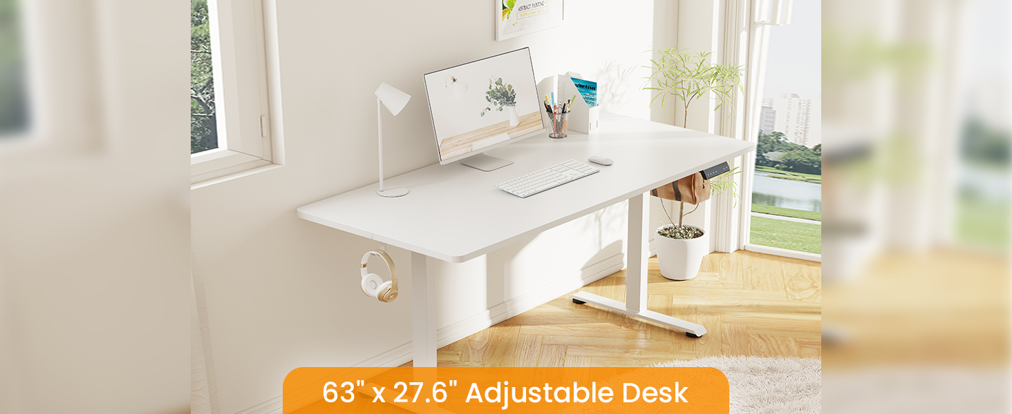 63 inch standing desk large big huge table