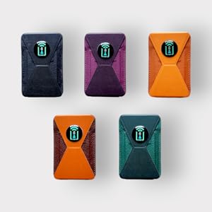 magsafe wallet snap on magnetic stand leather nfc