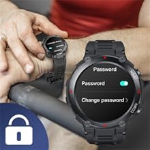 fitness watches for men has power on password setting function