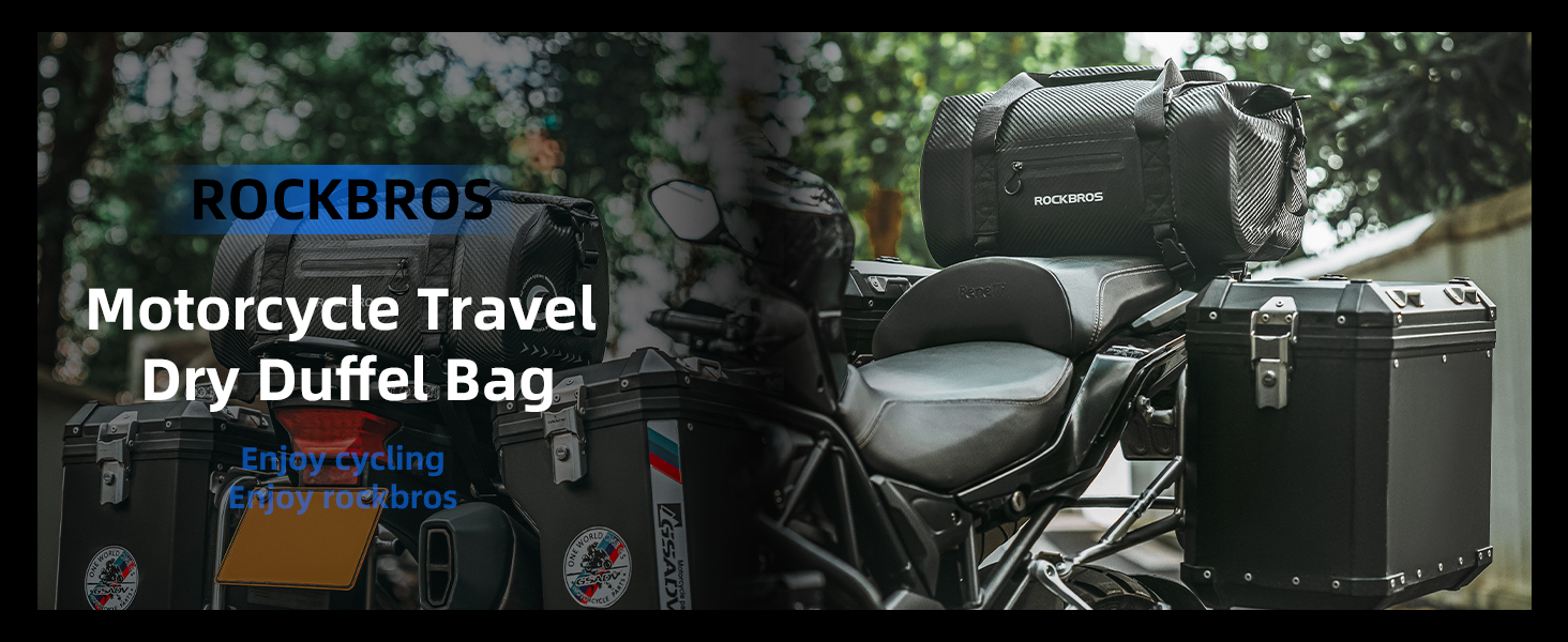 Motorcycle travel dry duffel bag