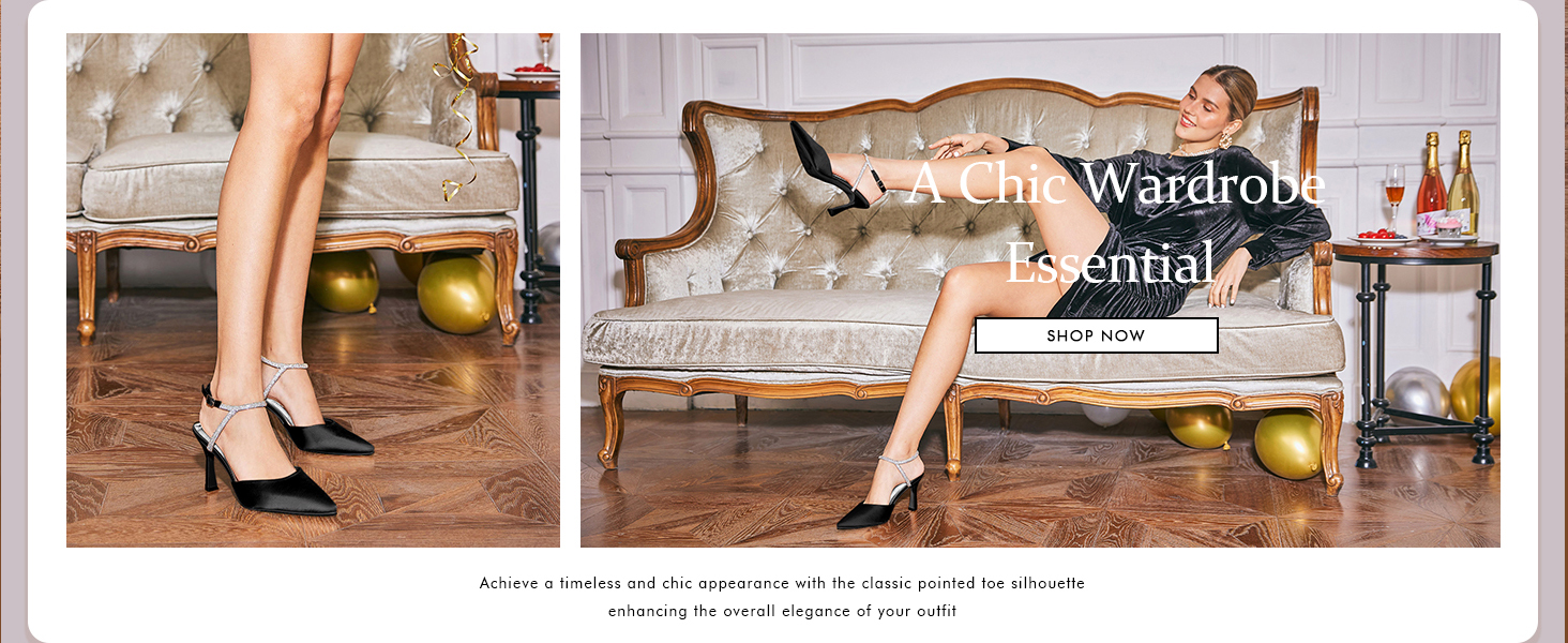 Women Rhinestone Heels Kitten High Satin Pumps Pointed Toe Sparkly Sexy Wedding Dress Shoes