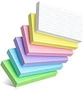 300 Count Colored Index Cards 3 x 5 Inch Heavyweight Ruled Index Cards, Flash Cards for School, C...