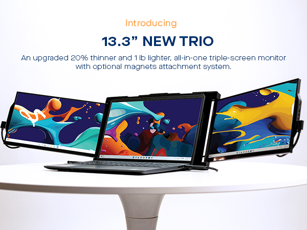 ディスプレイ・モニター本体 TRIO by MobilePixels Amazon.com: Trio Mobile Pixels Trio Portable Monitor for