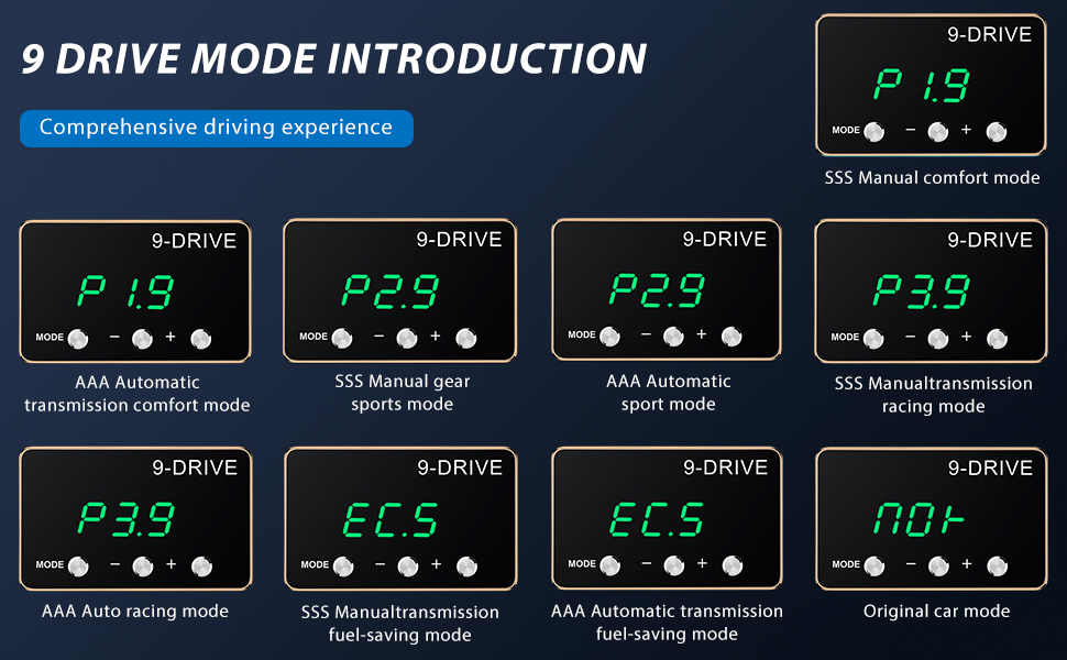 Throttle Response Controller 9 Drive Compatible with GMC