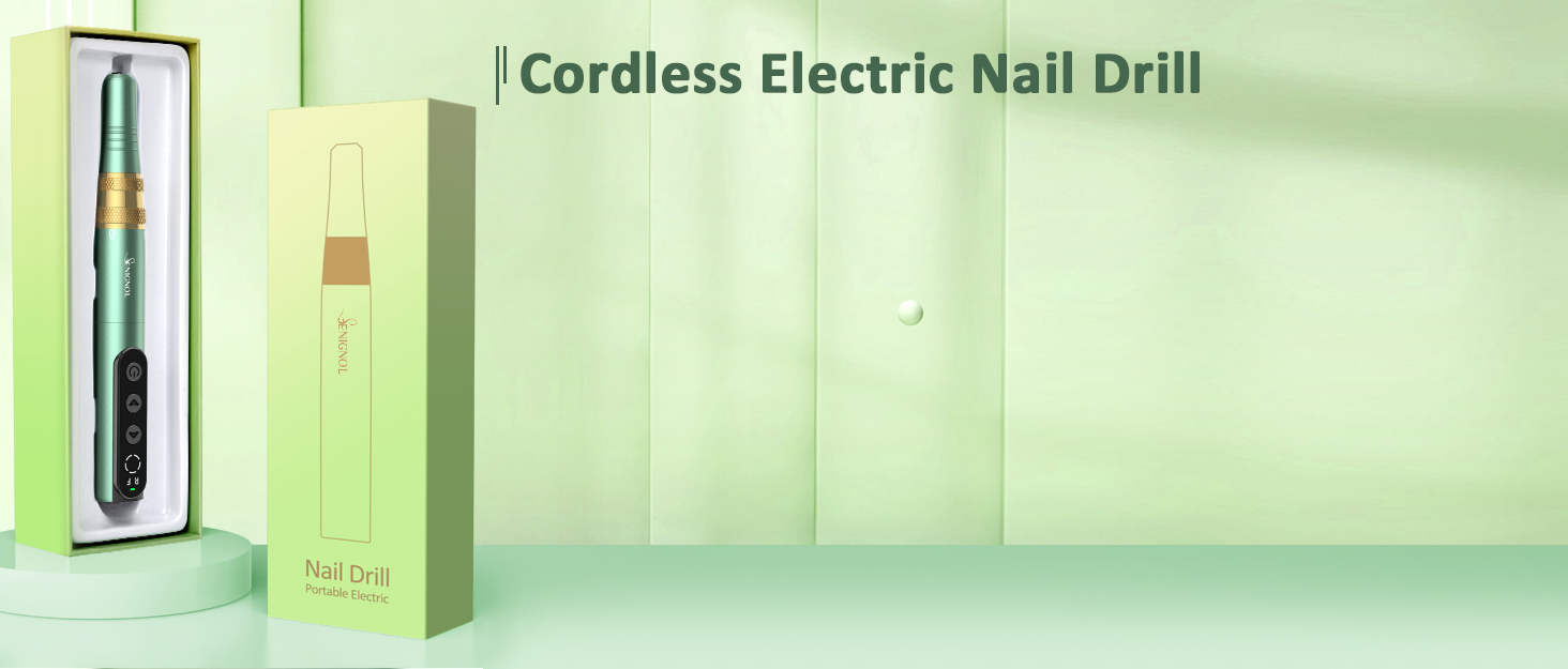 SENIGNOL Electric Cordless Nail Drill, 35000RPM Portable