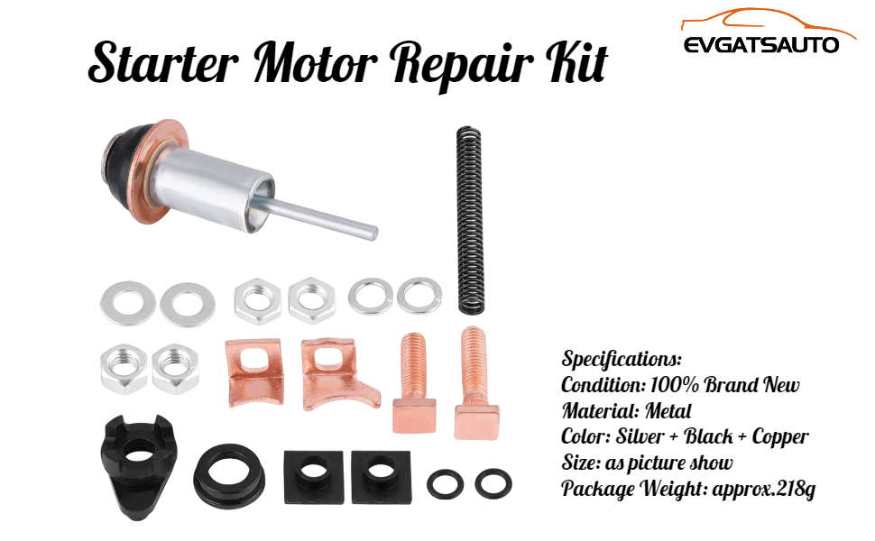 Starter Motor Repair Kit, Starter Motor Solenoid Repair Fix Kit for Discovery Defender TD5 2.5