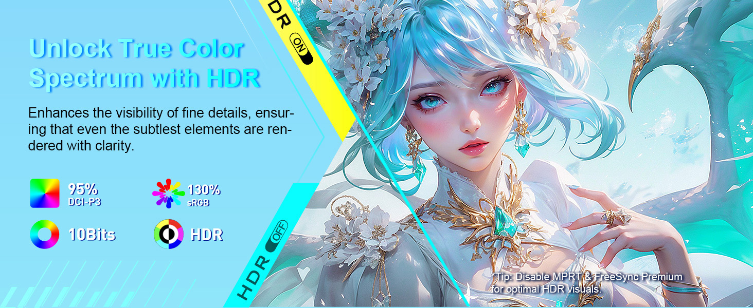 aa18da1b-e31d-48f7-afba-dd26cdda78be.__CR0,0,1464,600_PT0_SX1464_V1___ SANSUI 27 inch WQHD 200Hz 180Hz Gaming Monitor 2560×1440P-AMD FreeSync 1ms DCI-P3 95% Fast IPS Computer Monitor,Height Adjustable Vertical/Horizontal Rotating, 2×DisplayPort/HDMI 丨HDR丨Low Motion Blur