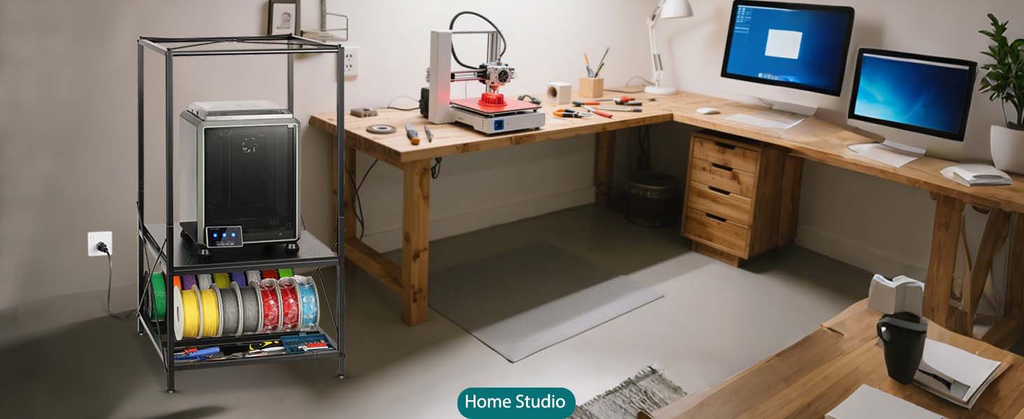 3D Printer Stand with Filament Storage