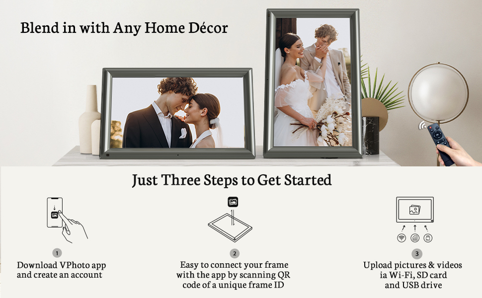 BSIMB 16Inch 32GB FHD Large WiFi Digital Photo Frame 1920