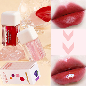 SYOSI 4 PCS Plumping Lip Oil Set, Hydrating Gloss Tinted Long Lasting Natural for Lip Care 8 1