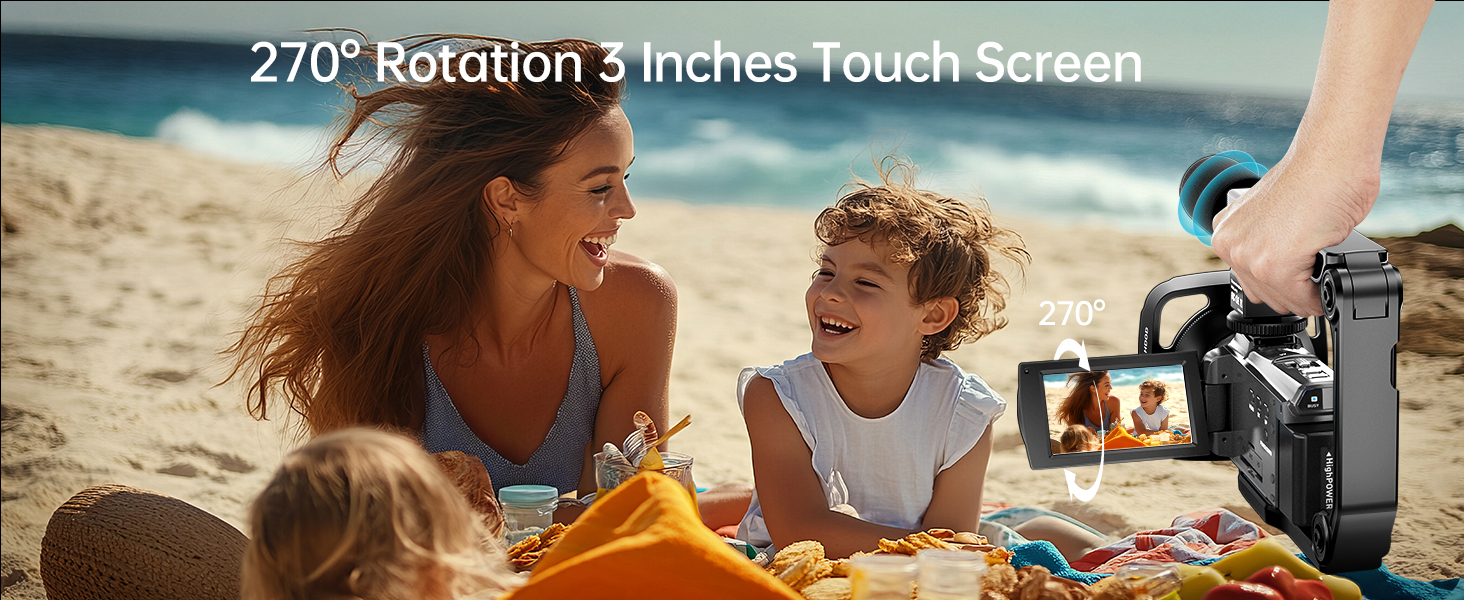 270° Roration 3 Inches Touch Screen