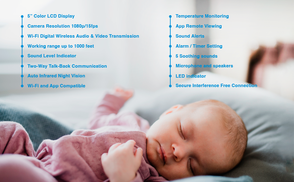 BLACK+DECKER Video Baby Monitor PRO