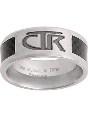 One Moment In Time J113 Sizes 8 Titan Titanium With Carbon