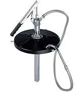 K Tool International 73993 Lever Action Bucket Pump with 4' PVC Hose for Garages, Repair Shops, a...