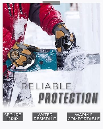 HANDLANDY insulated waterproof winter work snow ski hiking gloves