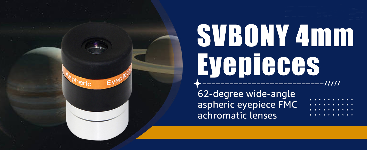 SVBONY Telescope Lens 4mm Telescopes Eyepieces Wide Angle 62 Degree