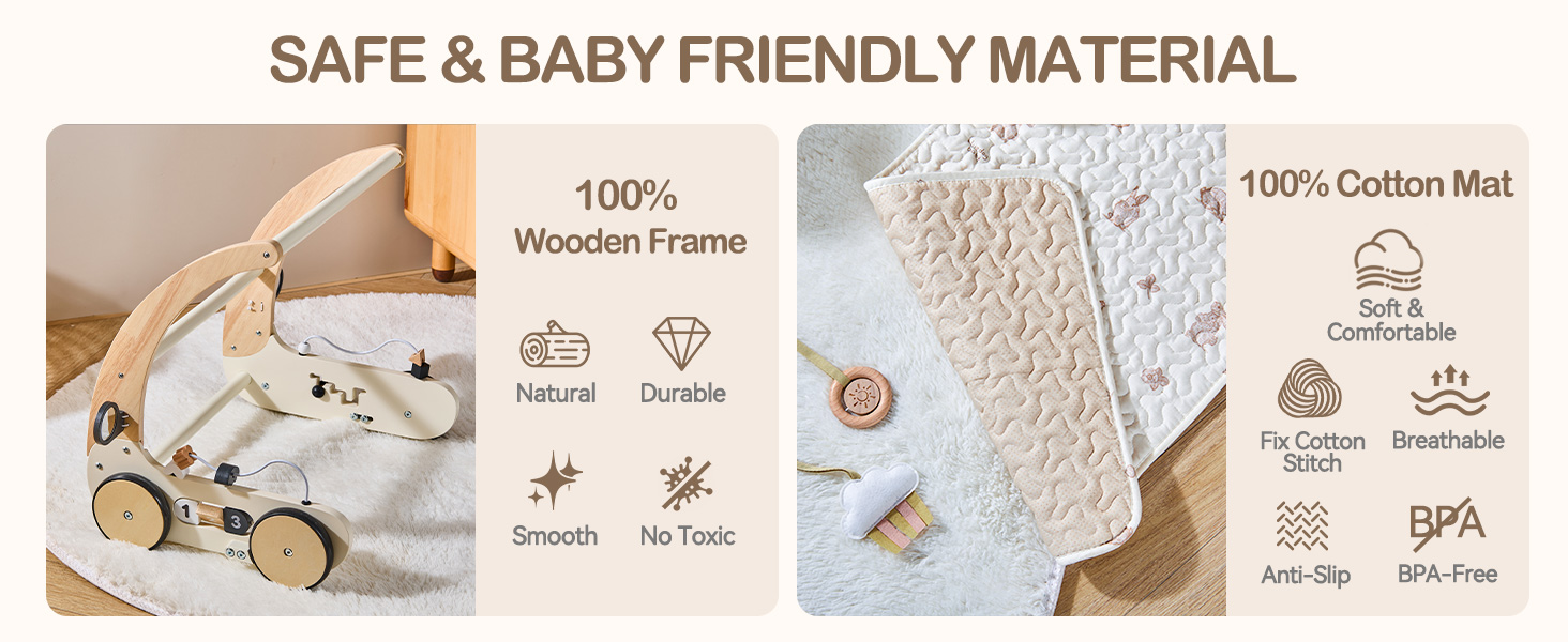 Baby gym play mat walker