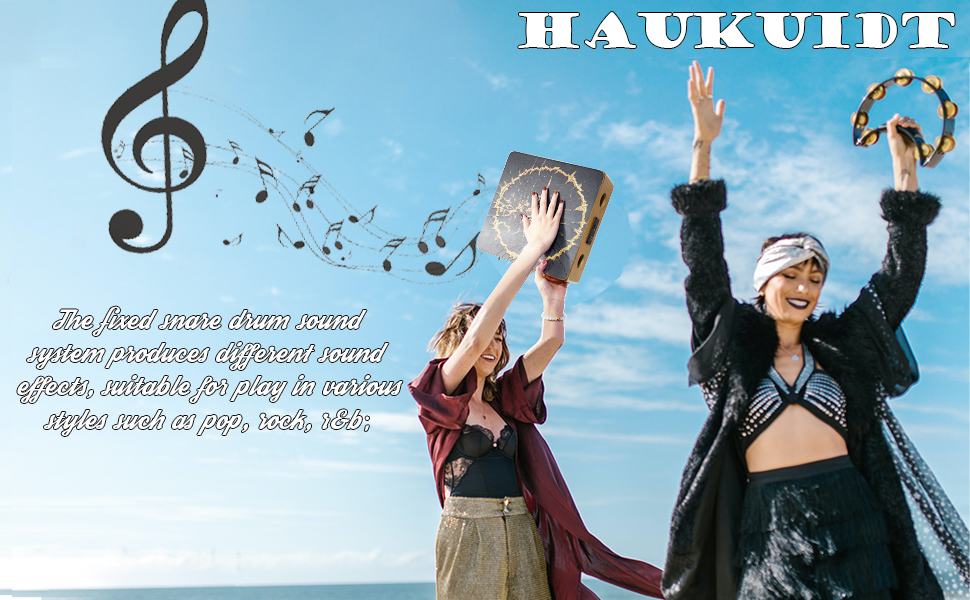 Portable Cajon Drum for Travel, Compact Wooden Percussion