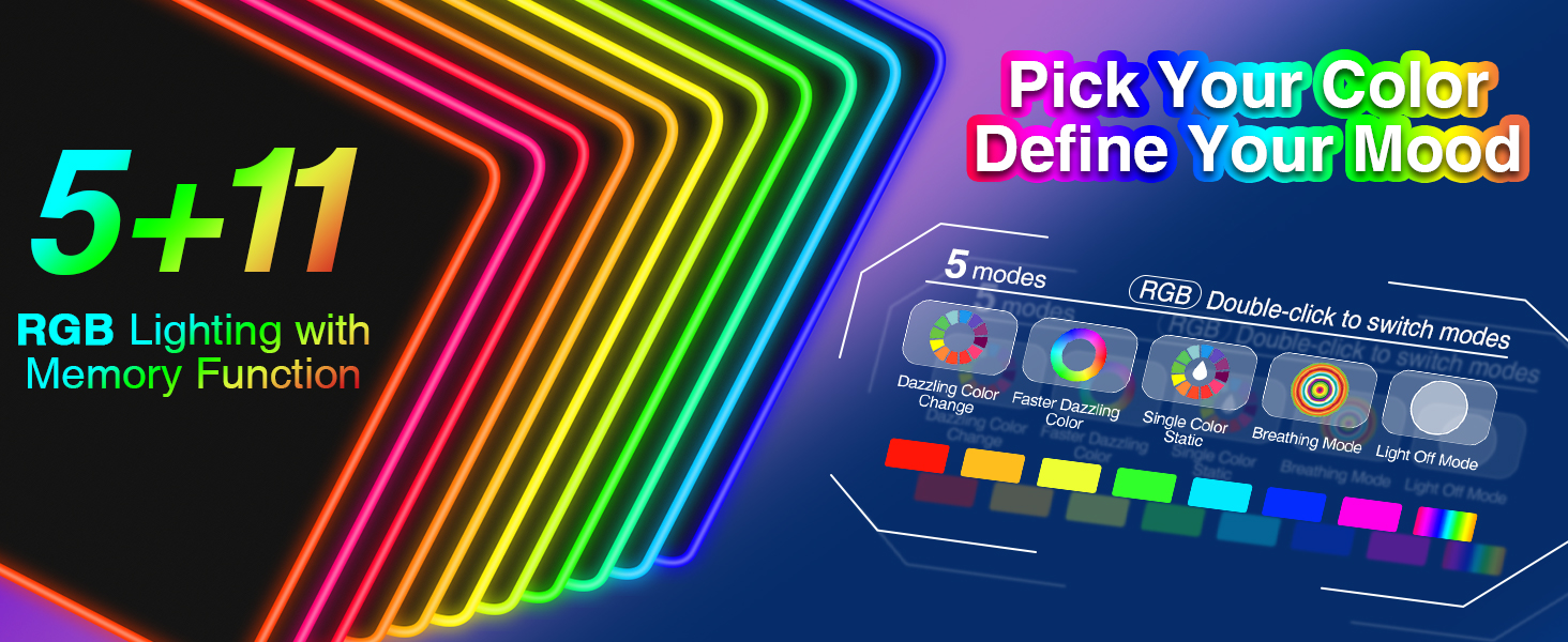 RGB mouse pad