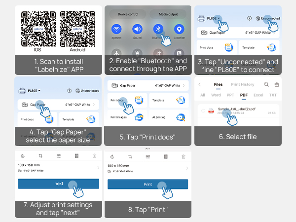 thermal printer shipping label printer thermal label printer for small business label printer 4x6