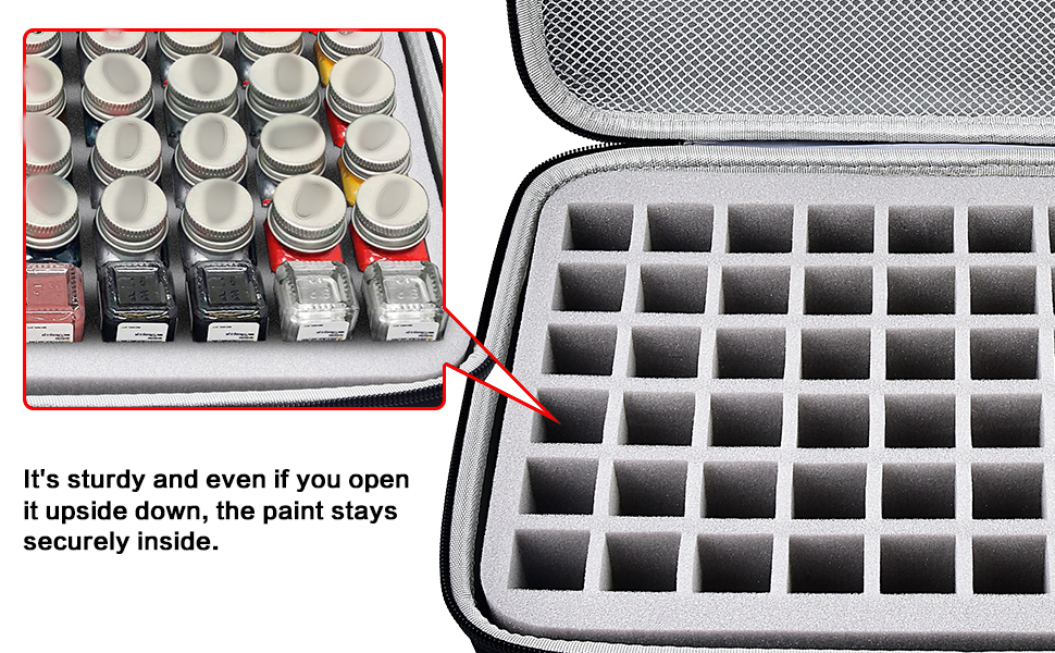 Model Paint Storage Case Compatible with Testors Paint Set