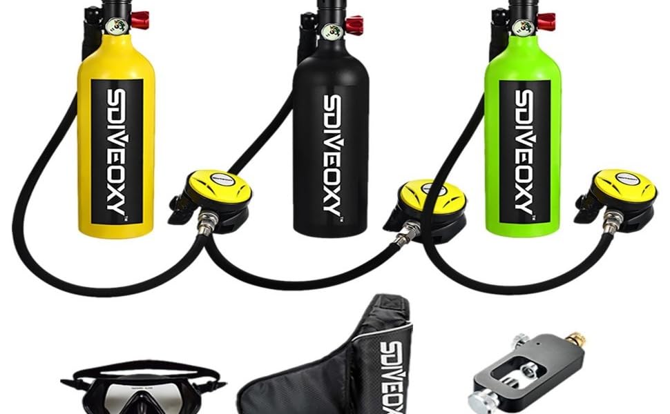 Mini Diving Bottle Durable Aluminium Alloy Submersible Oxygen Tank