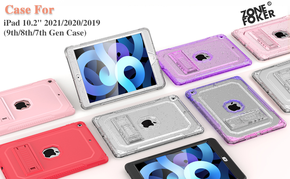 ZoneFoker for iPad 9th Generation Case, for iPad 8th/7th