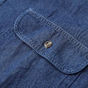Men's Denim Shirt, Fall Clothes, Washed Treatment, Long Sleeve Shirt, Western Style, Cotton Top, Cool, Work Shirt, Casual Clothing, Stylish, Street Style, Slim Fit