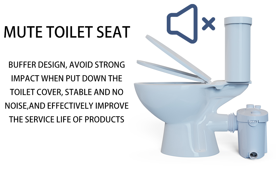Macerating Toilet System Macerator Pump With 4 Water Inlets, White