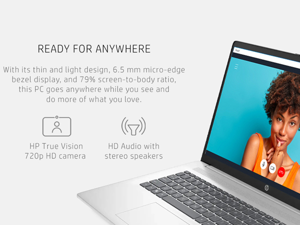 美品☆HPi3-6100 8GB 新品SSD240GB Wi-Fi Office Amazon.com: HP 2025 17 inch Laptop Business, 17.3