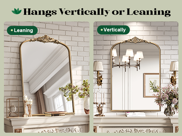 Amazon.com: Wiserset Arched Antique Wall Mirror, 22