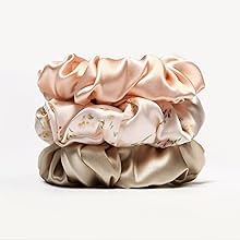 Pure silk hair scrunchy