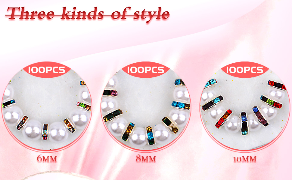 Rhinestone Spacer Beads