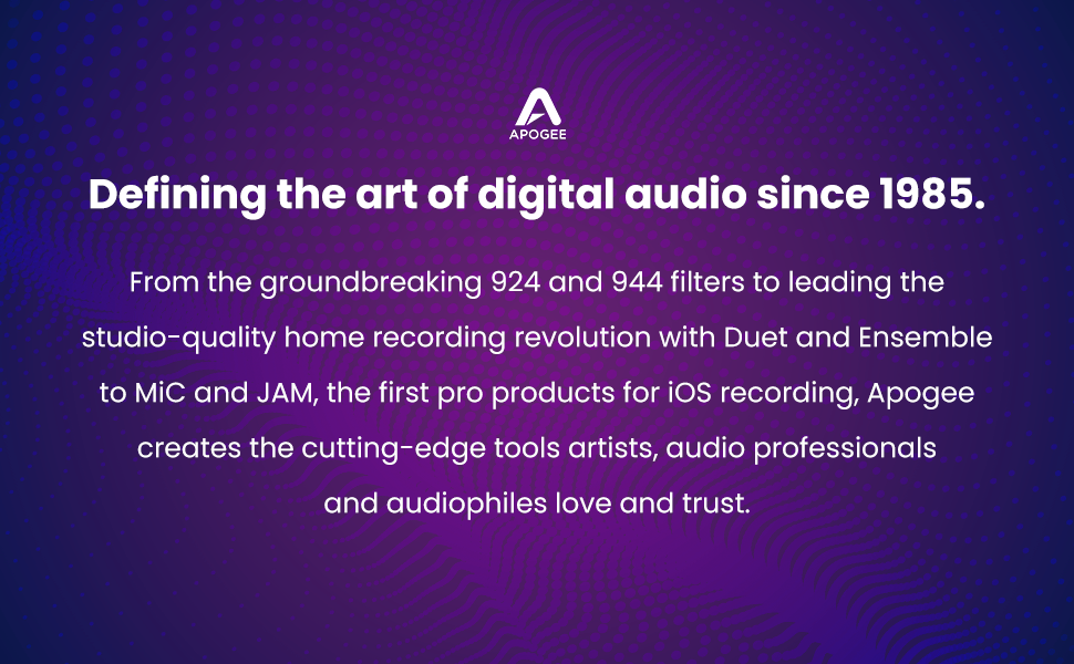 Apogee Jam Plus Guitar Bass Keyboard Instrument Recording Audio interface