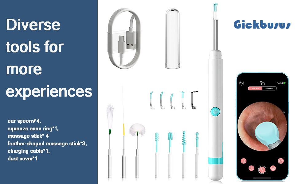 Ear Wax Removal Tool with Ear Camera and Light