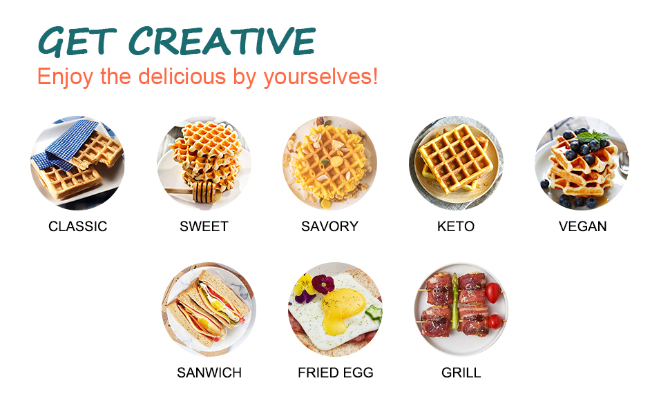 Bear Waffle Maker, 2in1 Sandwich Maker with Removable