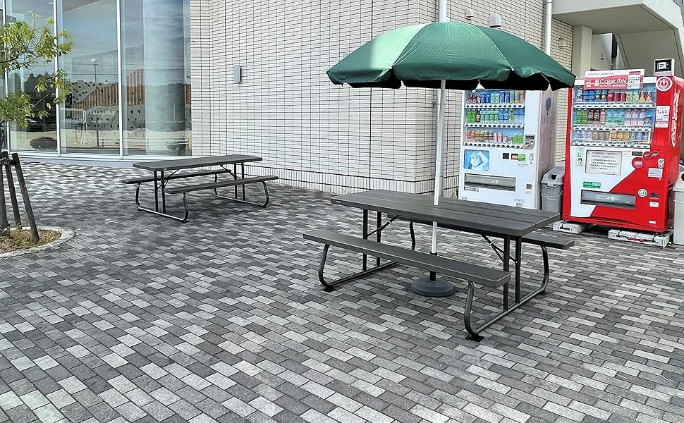 LIFETIME グレーのアウトドアテーブル Amazon.co.jp: 【LIFETIME】フォルディングピクニックテーブル