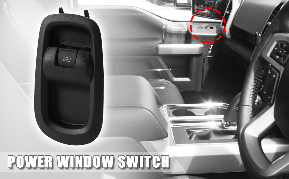 X AUTOHAUX Passenger Power Window Switch for Ford Transit