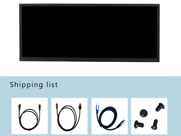 VSDISPLAY 12.3インチ モニター Amazon.com: VSDISPLAY 12.3 Inch Touchscreen Monitor 1920x720