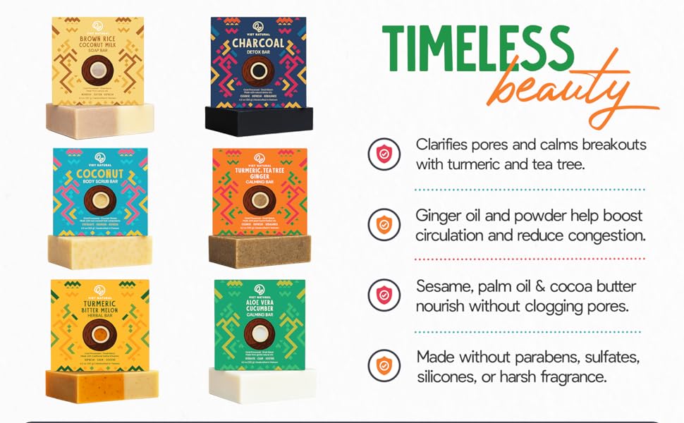 Turmeric, Tea Tree & Ginger Calming Bar