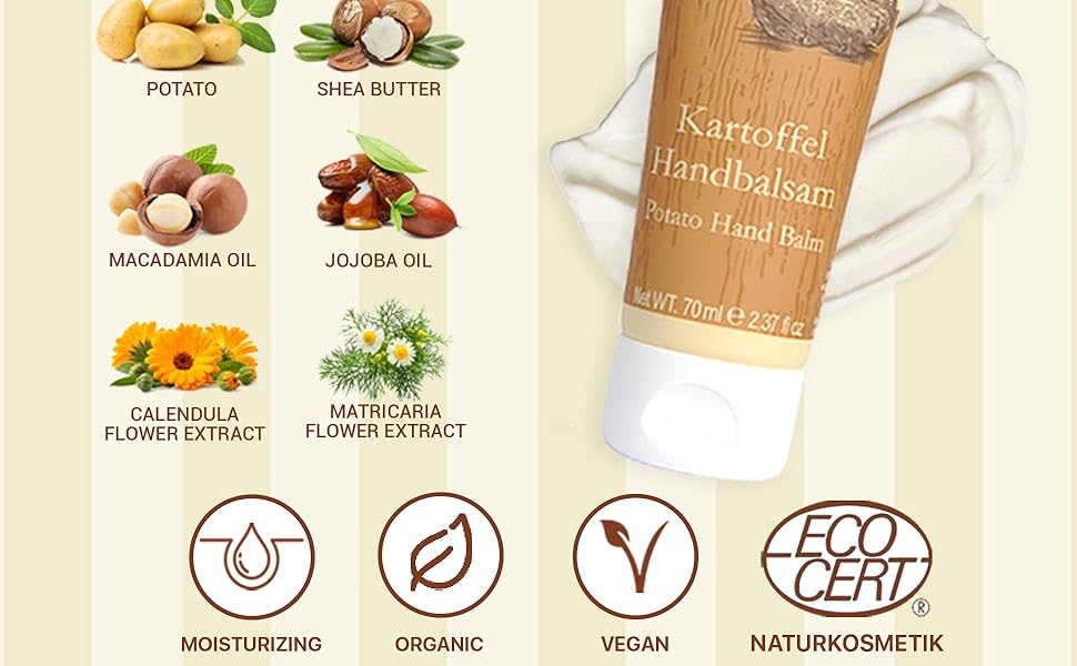 Styx Potato hand balm organic, vegan, macadamia oil, jojoba oil, calendula flower extract
