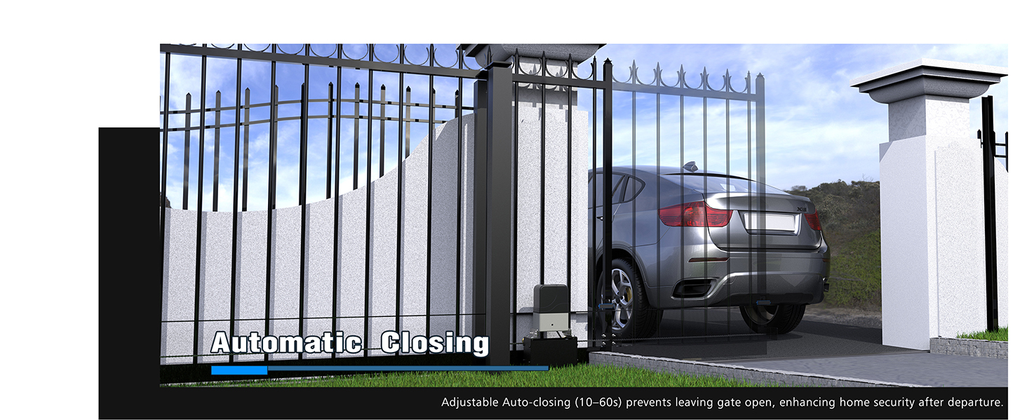 MJ-400 sliding gate opener for residential gates security access system control