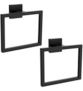 Square Towel Ring, SUS304 Stainless Steel Hand Towel Holder for Bathroom Kitchen, Modern Style To...
