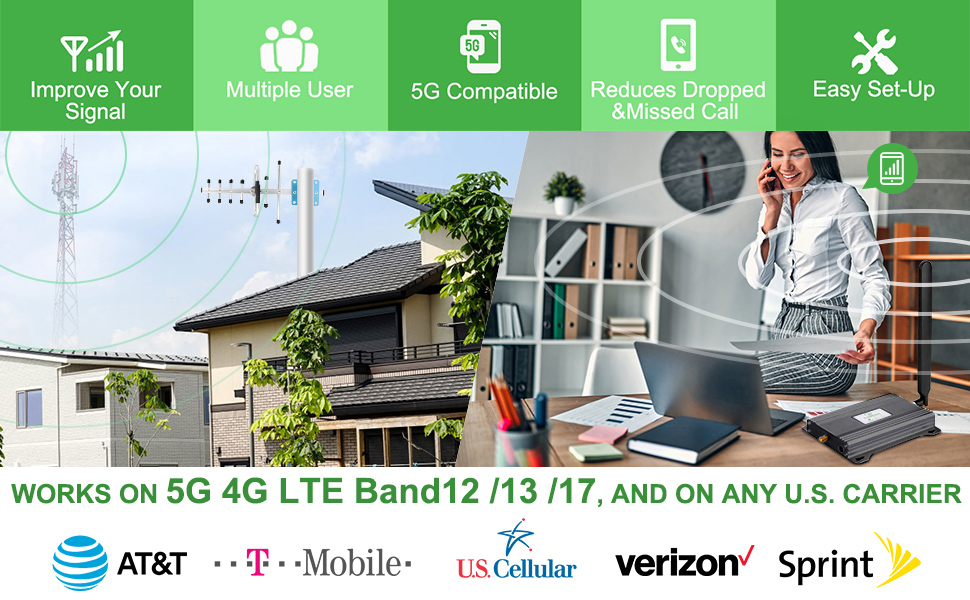Verizon Cell Phone Signal Booster ATT Cell Booster T Mobile