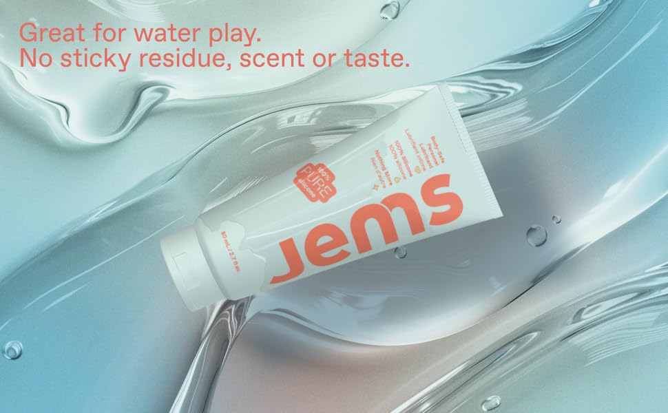 新品未使用　LUBE HANDMADE　jewelry Canadian Founded Jems 100% Silicone Lube, Personal Lubricant