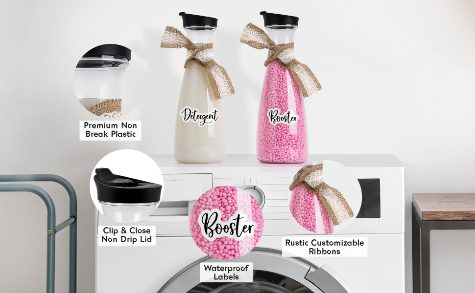 Arjust Laundry Soap Dispenser for Laundry Room Decor