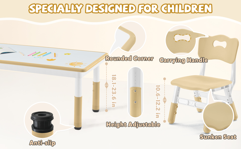 kid table and chairs