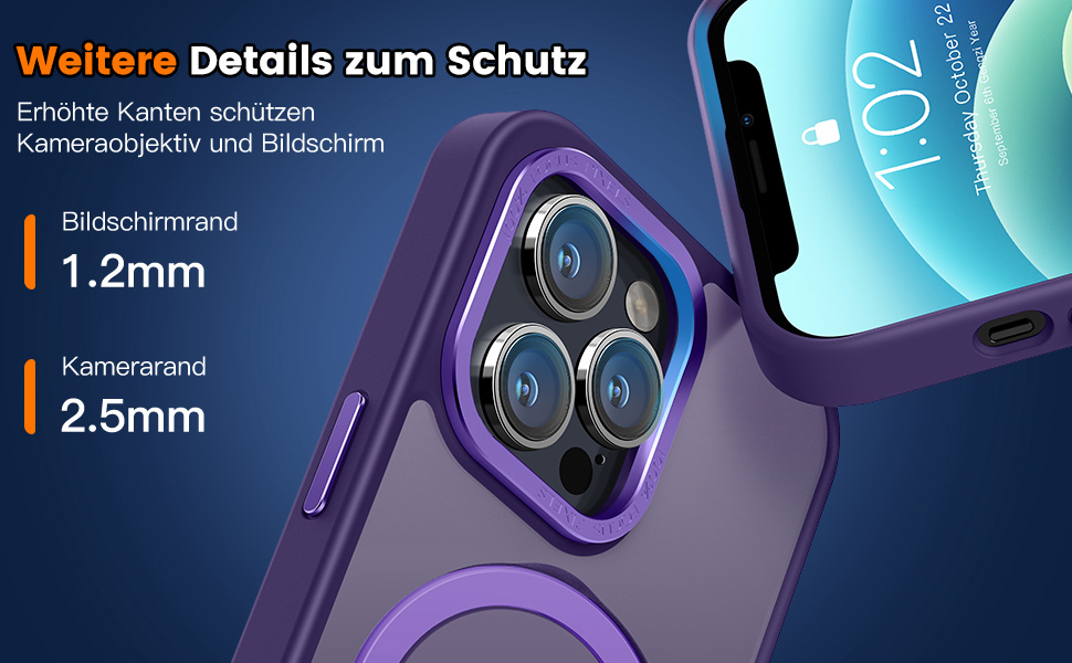 PuyaTeya Mobile Phone Case for iPhone 12 Case, iPhone 12 Pro Case