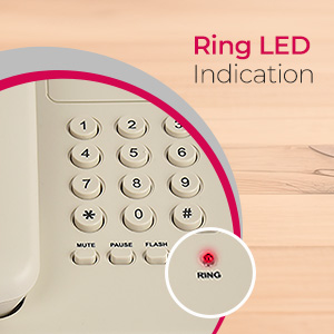 Beetel G10 Newly Launched,Expandable Cordless Landline Phone, Ringer LED Indication, Desk and Wall Mountable, 3 Step Ringer Volume Control, Tone/Puls/Flash/Pause/Redial, TEC Certified (G10 Warm Grey) 64 G10_WG_4