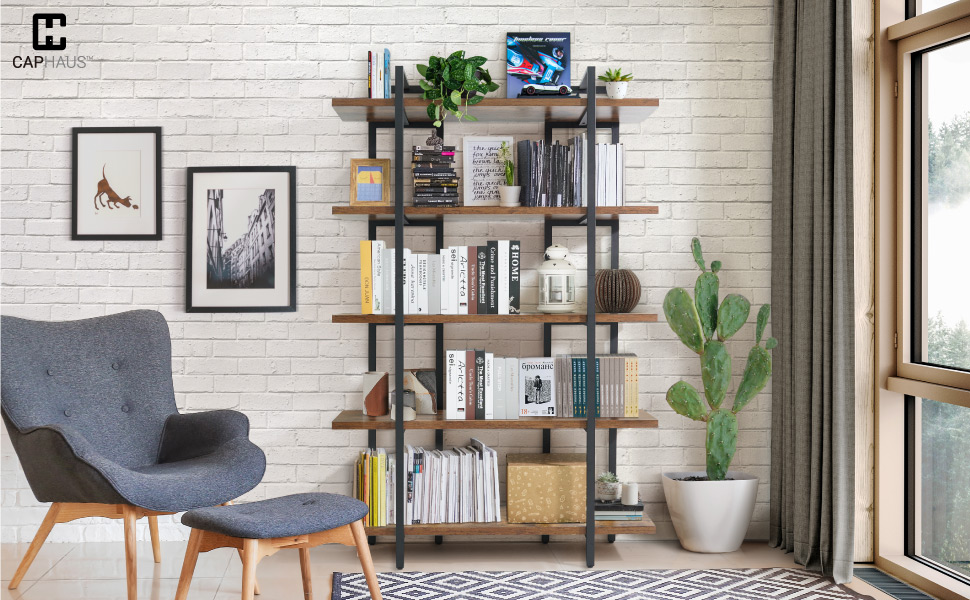 Amazon.com: CAPHAUS 5-Tier Book Shelf, 71” H Vintage